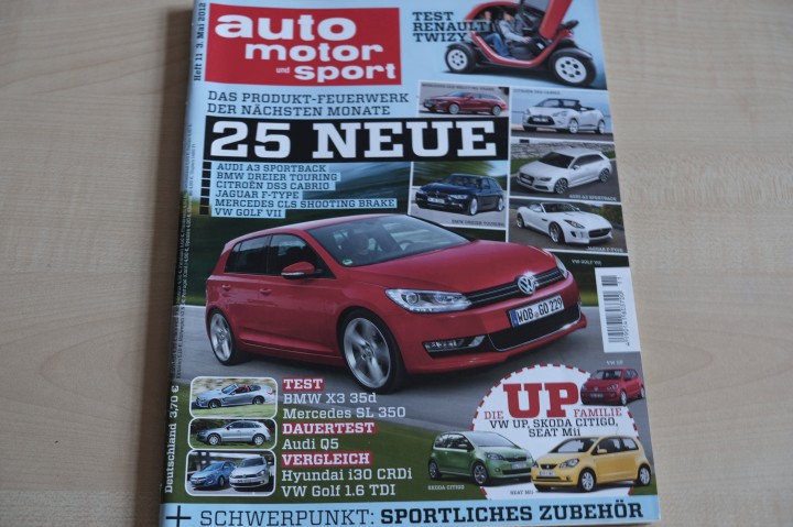 Deckblatt Auto Motor und Sport (11/2012)